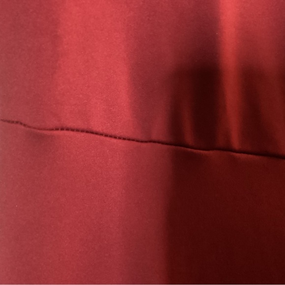 One Off The Shoulder Ruched Wrap Front Split Hem Draped Midi Dress Size Large - Picture 7 of 16